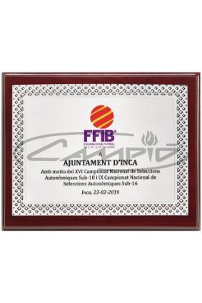PLACAS HOMENAGEM W1126FP125
